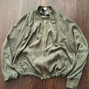 HM women olive green bomber size 10